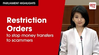 Restriction Orders to stop money transfers to scammers