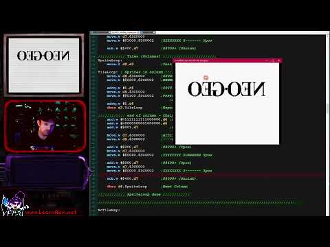 Lesson P54 - Multiplatform Software tilemap on the NeoGeo via Hardware Sprites (MinTile)