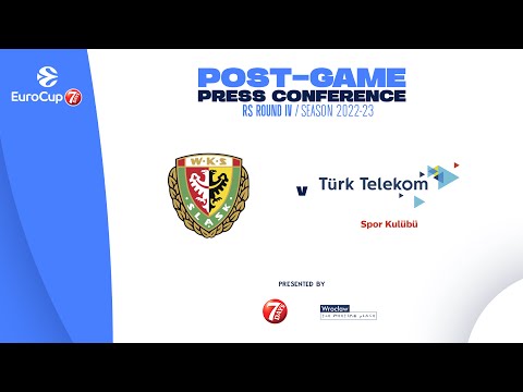 Post-game press conference | EuroCup 22-23 RS Round IV | Slask Wroclaw - Turk Telekom Ankara