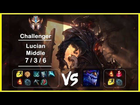 KR Challenger Replays Middle Lucian vs Aurelion Sol Ep.2608