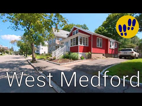 Walking through West Medford, Massachusetts - HD