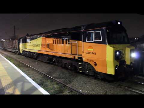 Crew change 70810 & 70802 TNT 6J37 Carlisle to Chirk logs