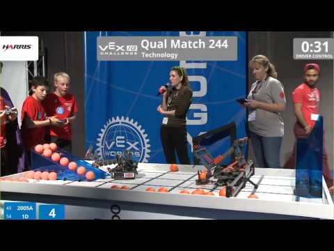 VEX Worlds 2016 - VEXIQ Elementary School - Technology - Qual 244 (2005A 1D) 78