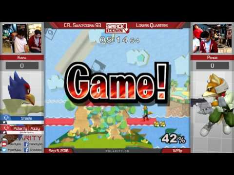 CFL Smackdown 93 Melee - Kaike (Falco) vs Pengie (Fox) - Losers Quarters
