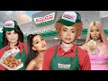 Celebrities At Krispy Kreme