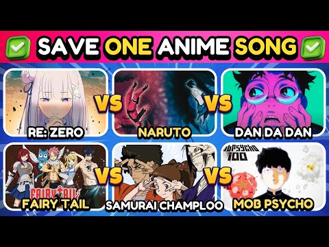 SAVE ONE ANIME SONG ✅ | ✨150 Legendary Anime Songs ✨| (Openins,Endings,OST...) | Anime Quiz 🔥