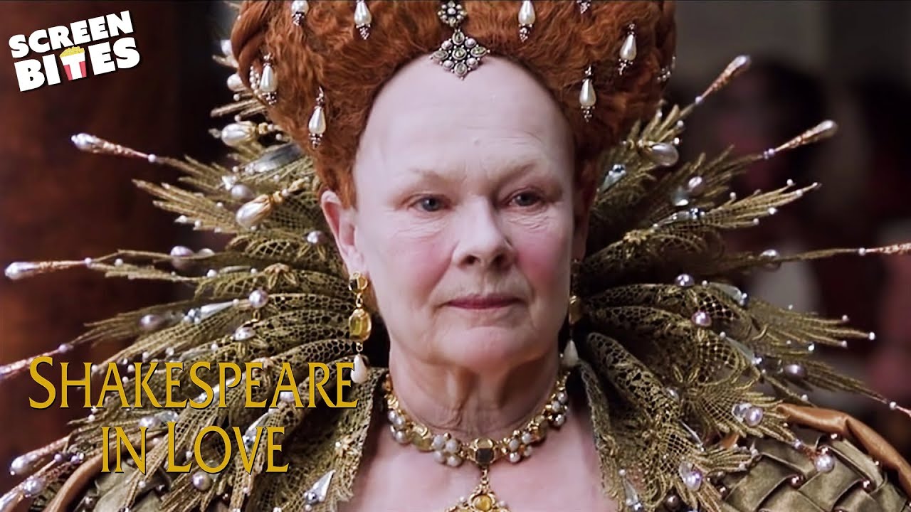 Judi Dench as Queen Elizabeth | A Woman On The Stage | Shakespeare in Love | Screen Bites - YouTube