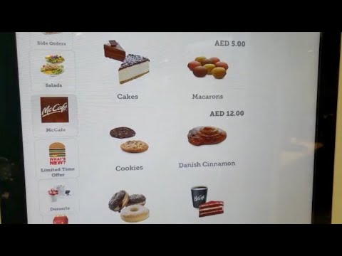 McDonalds Menu in Dubai | Macaroons & Kitkat Ice cream