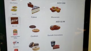 McDonalds Menu in Dubai | Macaroons & Kitkat Ice cream
