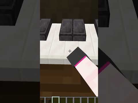 The piano that can be played in Minecraft is amazing!  !  #minecraft #buraka #shorts