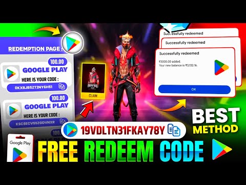 FREE REDEEM CODES INSTANT 🤩 | 100 REDEEM CODE FREE | HOW TO GET GOOGLE PLAY STORE REDEEM CODES FREE