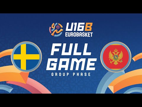 Group Phase | Sweden v Montenegro | Full Basketball Game | FIBA U16 EuroBasket 2025 Division B