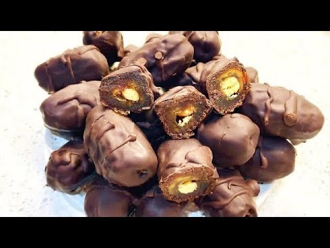 3 Ingredients: Chocolate, almond and Dates (No sugar added)