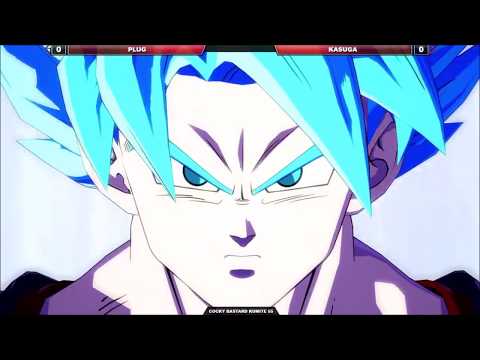 -DBFZ- Plug (Blueku-Nappa-BaseGoku) Vs Kasuga (A18-A21-SSJGoku) Cocky Bastard Kumite 55