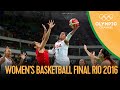 USA Spain Women S Basketball Gold Medal Match Rio 2016 Replays