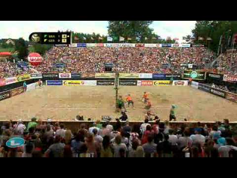 Emanuel-Alison BRA Erdmann-Matysik GER 2-0 (23-21, 21-15) Bronzematch Mazury Orlen Grand Slam 2011