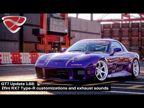 Thumbnail for GT7 Update 1.68: ɛ̃fini RX-7 Type-R customizations and exhaust sounds by Ɛ̃fini