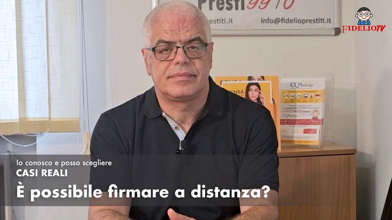 [ Casi Reali 25 ] È possibile firmare a distanza?
