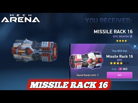 Finally Missile Rack 16 Unlock | Orion and Missile Rack Gameplay - Mech Arena