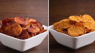 Baked Potato Chips 4 Ways