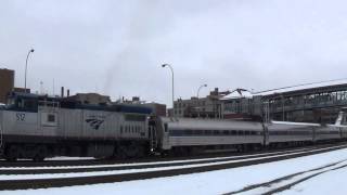 preview picture of video 'Amtrak 512 & Norfolk Southern In Altoona WATCH IN HD!'