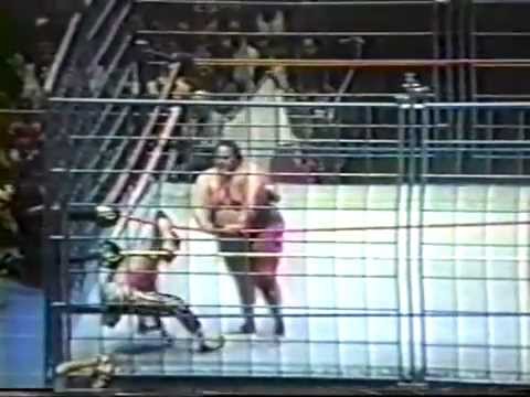 Wrestling Fancam - 8/13/93 - Match #4 - Bret Hart vs Yokozuna (Steel Cage)