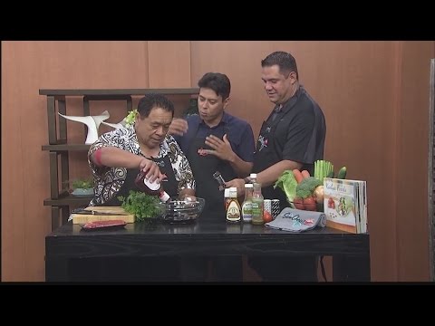 Chef Sam Choy cria uma marinada de carne
