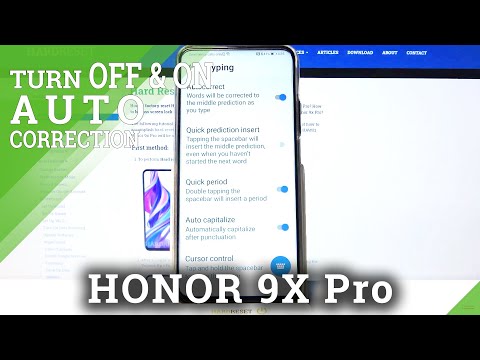 Text Correction - HUAWEI Honor 9x Pro & Keyboard Additional Features