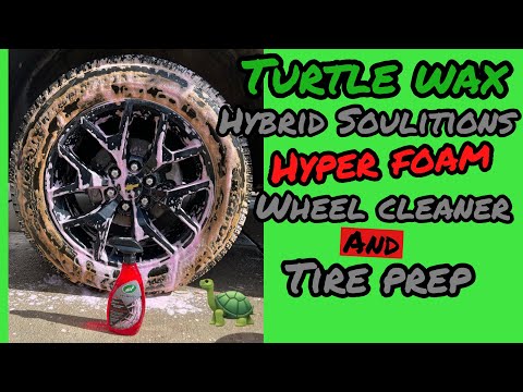 Turtle Wax Hybrid Solutions Hyper Foam Wheel Cleaner And Tire Prep | 4K