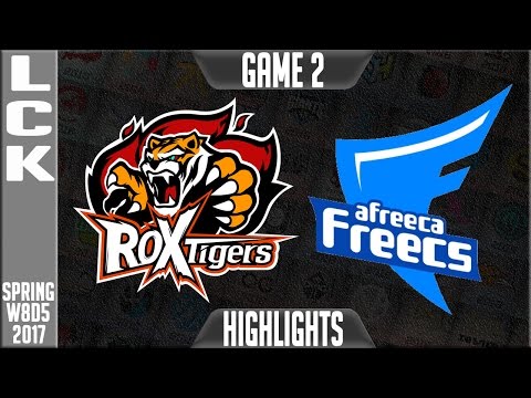 ROX Tigers vs Afreeca Freecs Highlights Game 2 - LCK W8D4 Spring 2017 ROX vs AFs G2