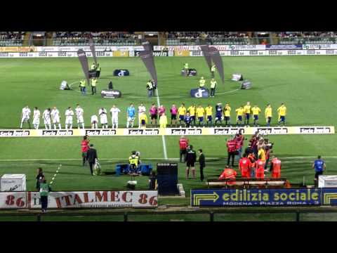 Modena - Atalanta, l'ingresso in campo