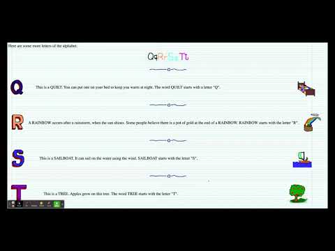 Letters of the Alphabet   -- Narrated by Srijay Chenna