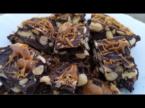 Chocolate Nuts Bar || Energy Bar || Must Try This Recipe #chocolate #nutsbar #chocolatebar