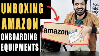 Unboxing the Amazon SDE Onboarding Equipments Box 😍| Which Laptop do you get? | Amazon welcome kit 🔥