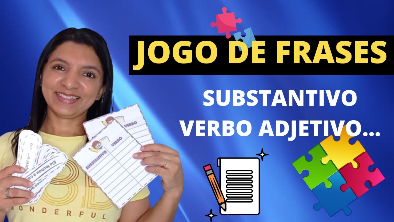 Jogo das Frases - Substantivo, Verbo , Pronome, Adjetivo... [VERSÃO 1º AO 5º ANO] Professor em Sala
