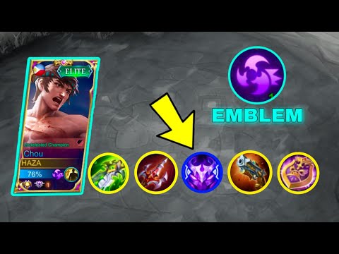 CHOU NEW META BUILD AND EMBLEM SET 2021 | Mobile Legends