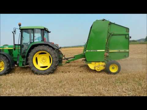John Deere 6310SE met balenpers - Landb. Ollevier