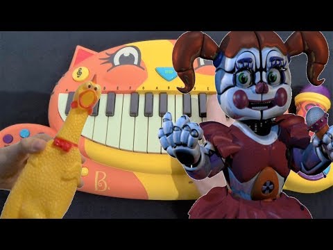 FNAF SONG - JOIN US FOR A BITE (JT MUSIC) (CAT PIANO, CHICKEN, DRUM CALCULATOR COVER)