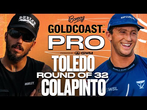 Filipe Toledo vs Crosby Colapinto | Bonsoy Gold Coast Pro presented by GWM 2025 - Round of 32