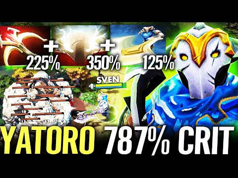 🔥 YATORO Sven Daedalus + God Strength 787% CRIT DMG — Big Stack Fast Farm Legit Carry Dota 2 Pro
