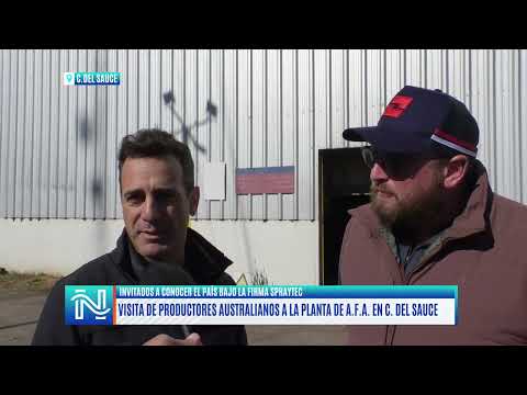 PRODUCTORES AUSTRALIANOS VISITAN AFA EN CARMEN DEL SAUCE