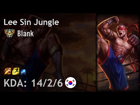 Lee Sin Jungle vs Evelynn - Blank - KR Challenger Patch 7.2