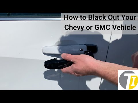 Snap On Gloss Black Door Handles, fitting Chevrolet and GMC Vehicles