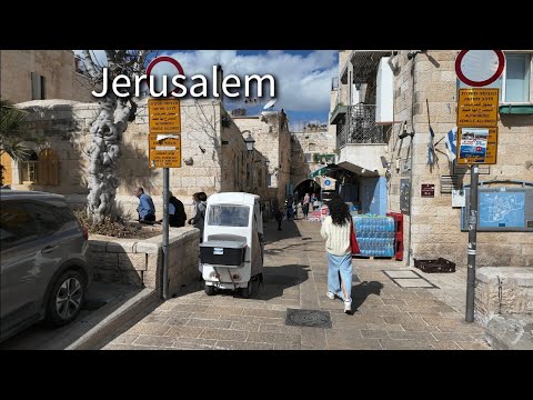 Jerusalem. A walk from the Jaffa Gate to the Western Wall. The atmosphere of an ancient city