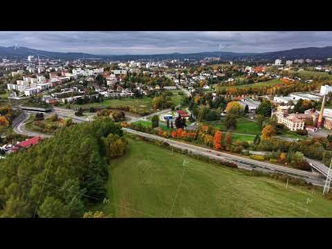 Urban Green Haven, City Outskirts With Natural Beauty, Open Field Near City Surrounded By Lush