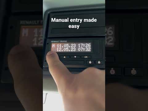 Manual entries made easy #hgvdriver #trucker #tacho