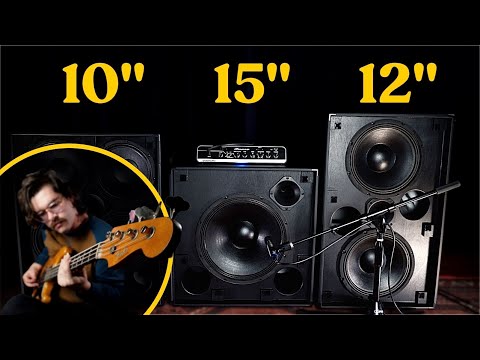 10 vs 15 vs 12: Does bass speaker size matter?