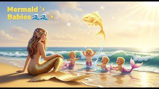 Mermaid Mother &amp; Her Baby Mermaids | Magical Mermaid Story for Kids | @shortreels2   #mermaid #ai