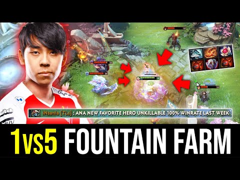 when ANA enters "TI FORM" - 1v5 Fountain Farming Imba PUDGE! DOTA 2