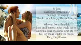Thank You for the Music by Amanda Seyfried [LYRICS HQ]